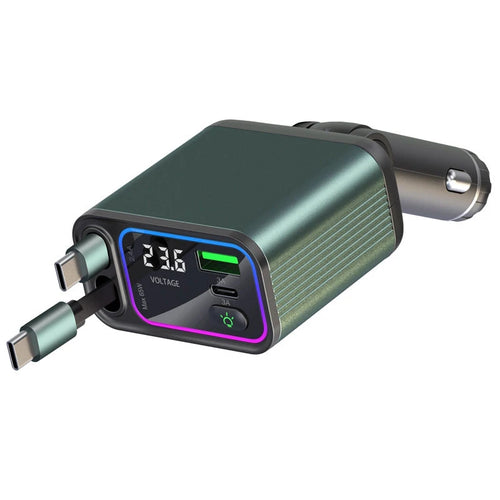 Redridge 4-in-1 Retractable Car Charger